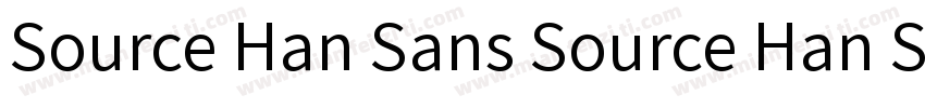 Source Han Sans Source Han Sans字体转换